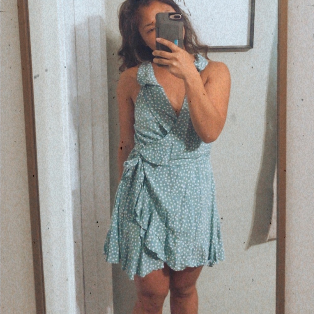 MorrisDay The Label Polka Dot Wrap Dress